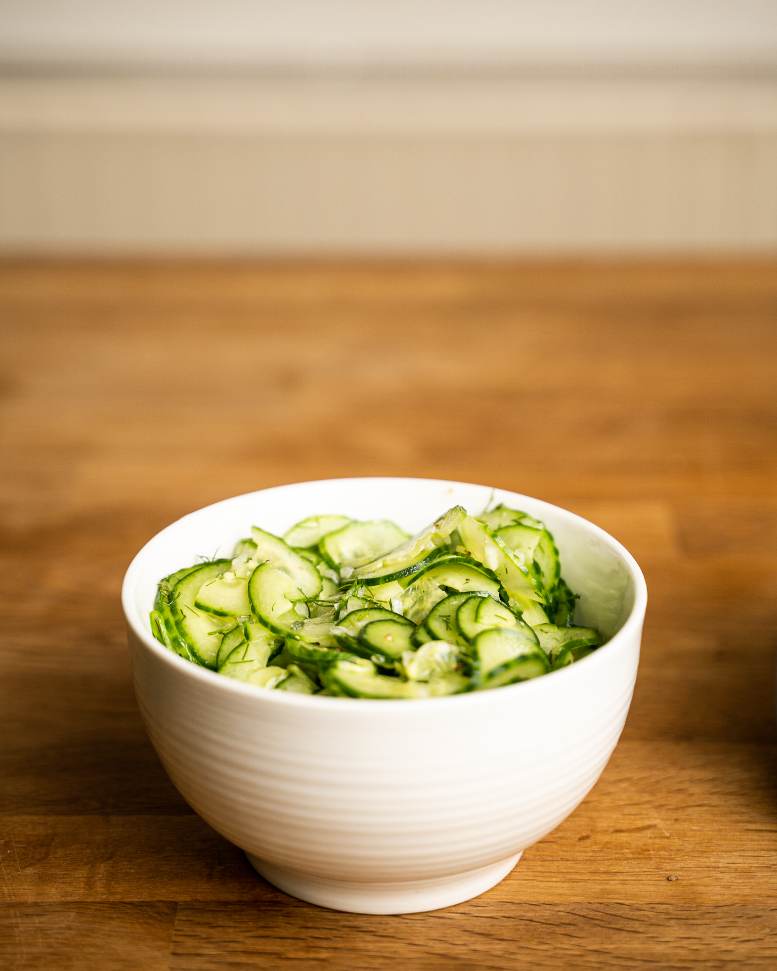 Klarer Gurkensalat mit Dill | Rezept - Der Bio Koch