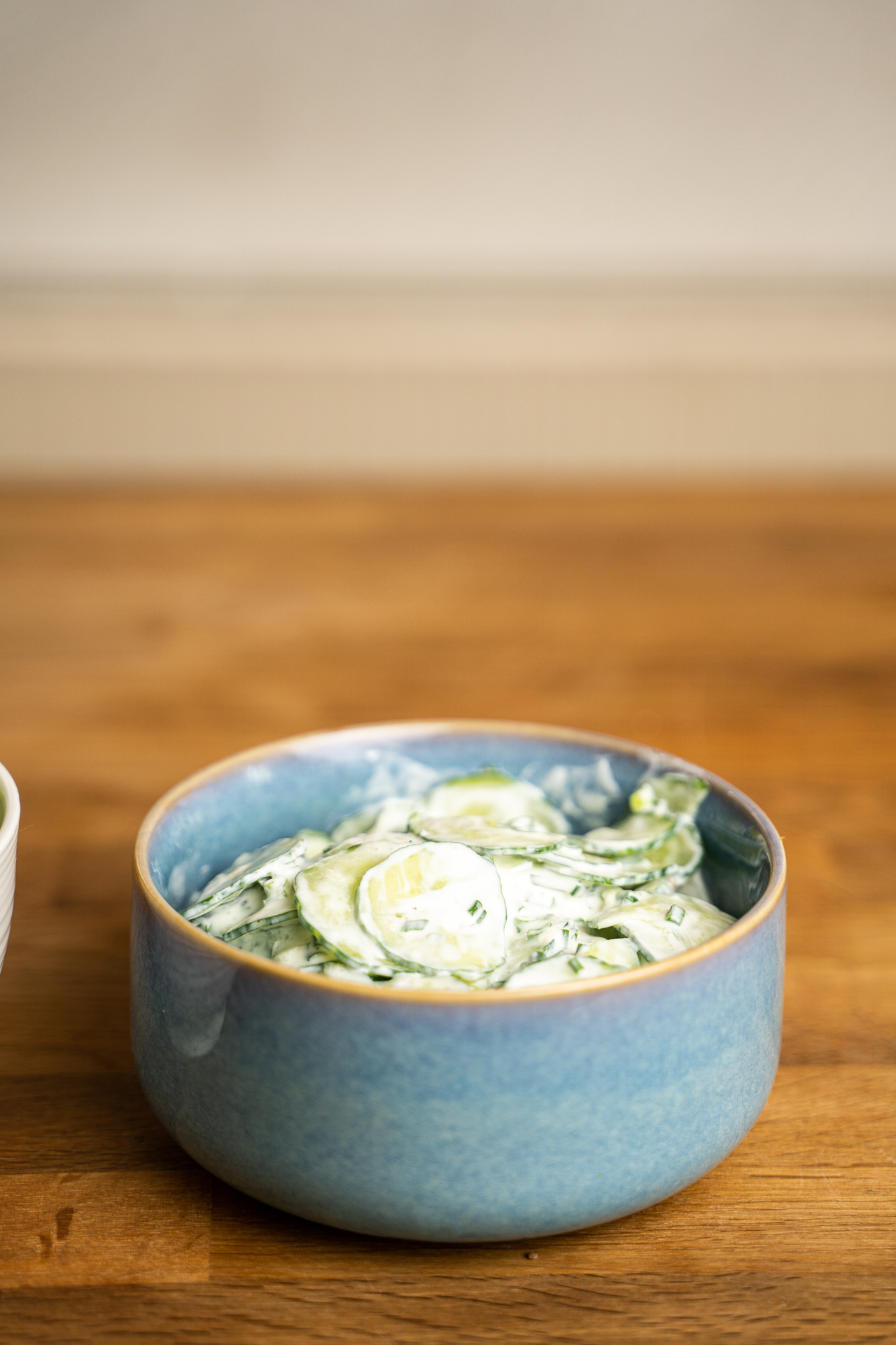 Gurkensalat mit Sahne |einfaches Rezept